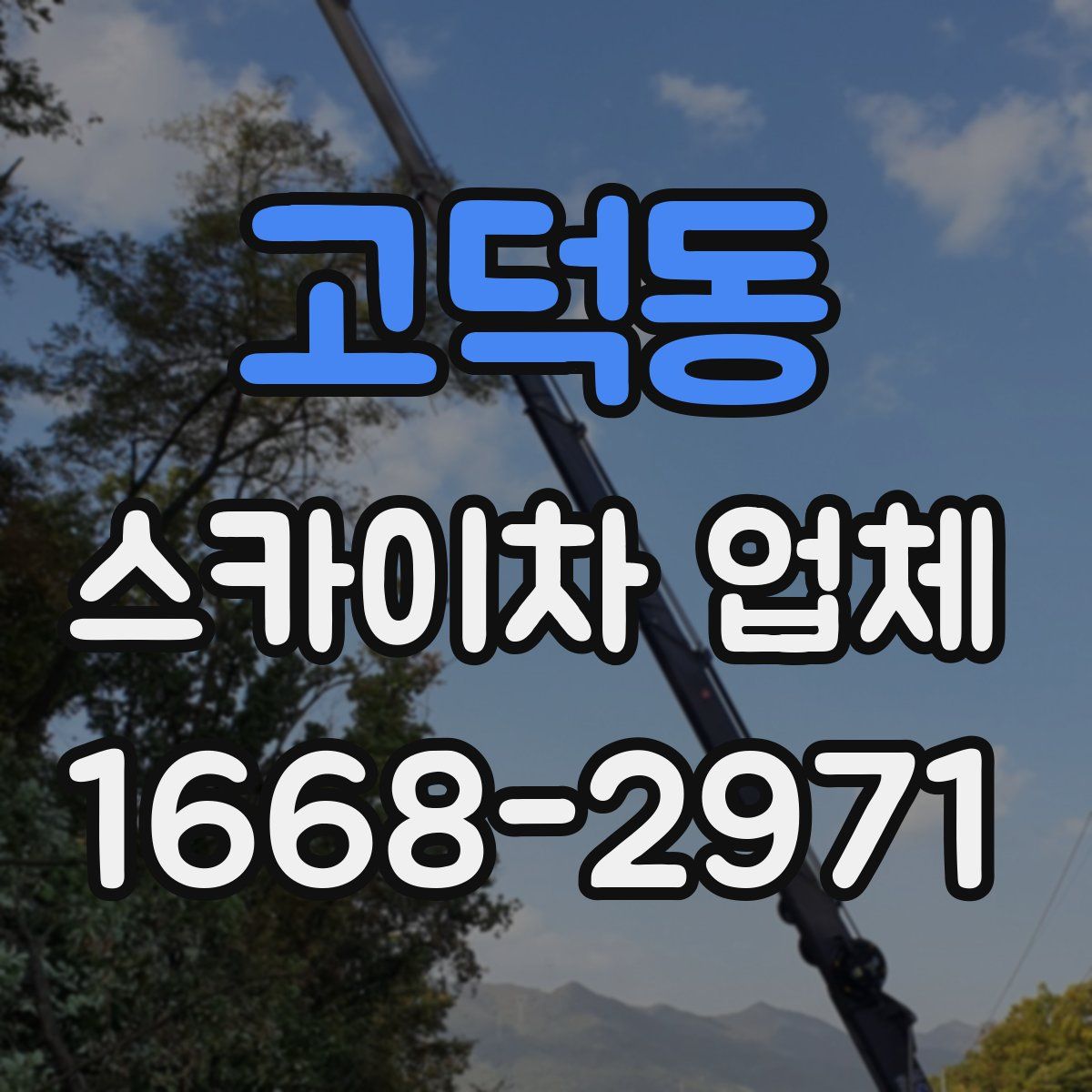 고덕동 스카이차 업체