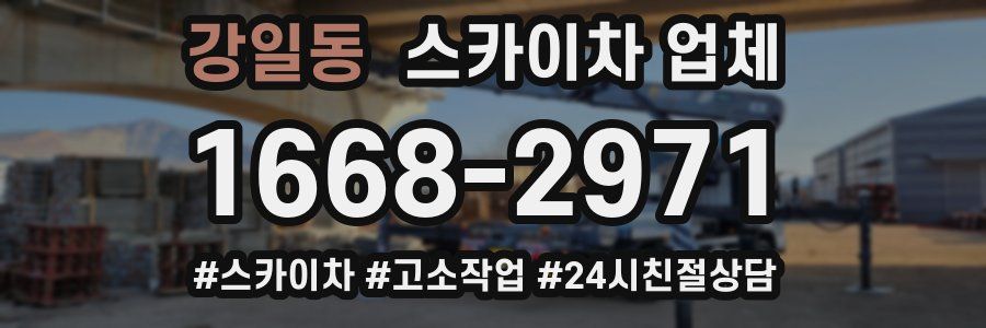 강일동 스카이차 업체