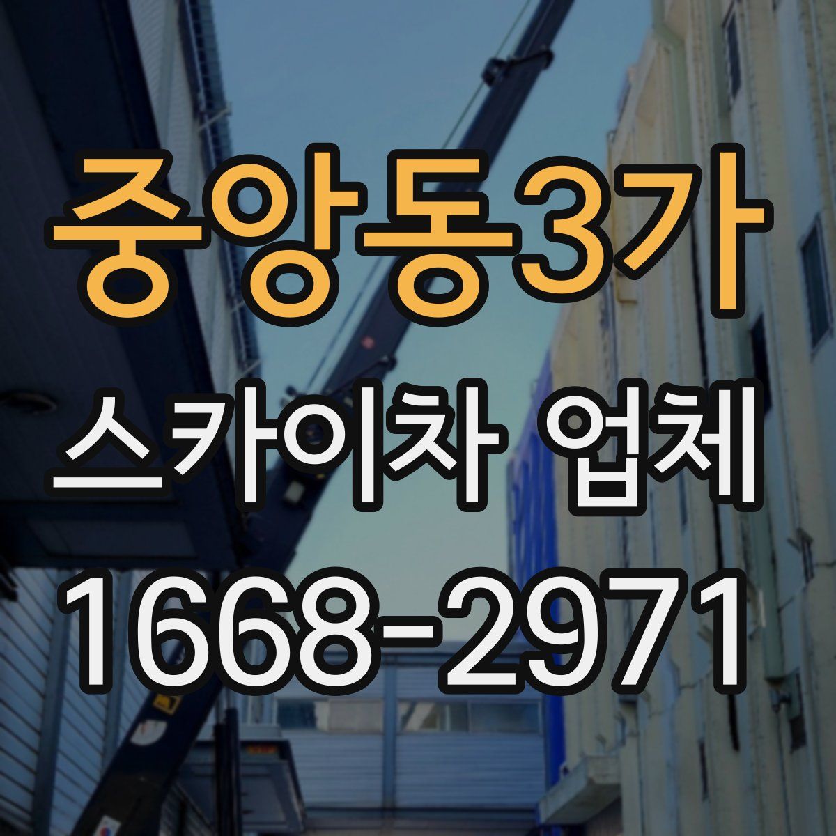 중앙동3가 스카이차 업체