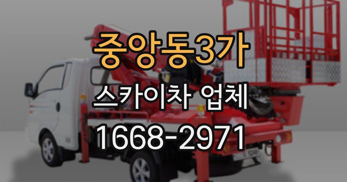 중앙동3가 스카이차 업체