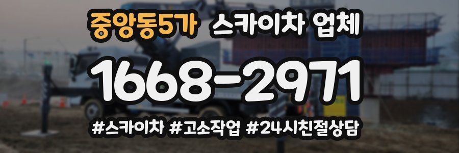 중앙동5가 스카이차 업체