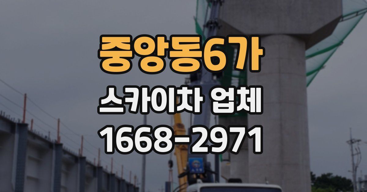 중앙동6가 스카이차 업체