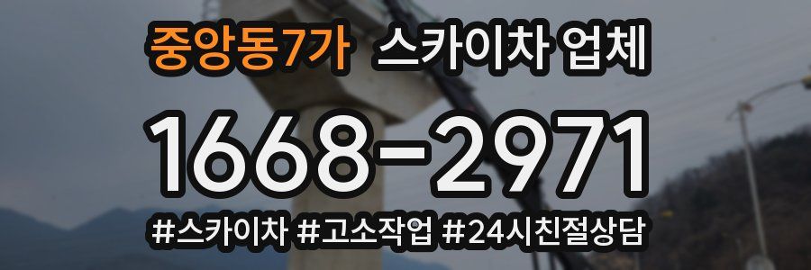 중앙동7가 스카이차 업체