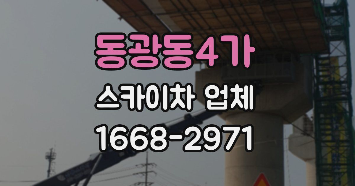 동광동4가 스카이차 업체