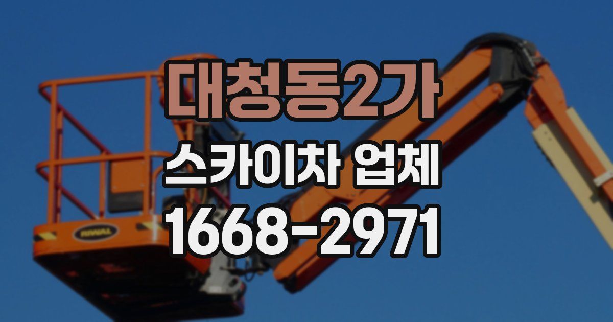 대청동2가 스카이차 업체
