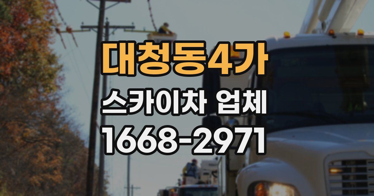 대청동4가 스카이차 업체
