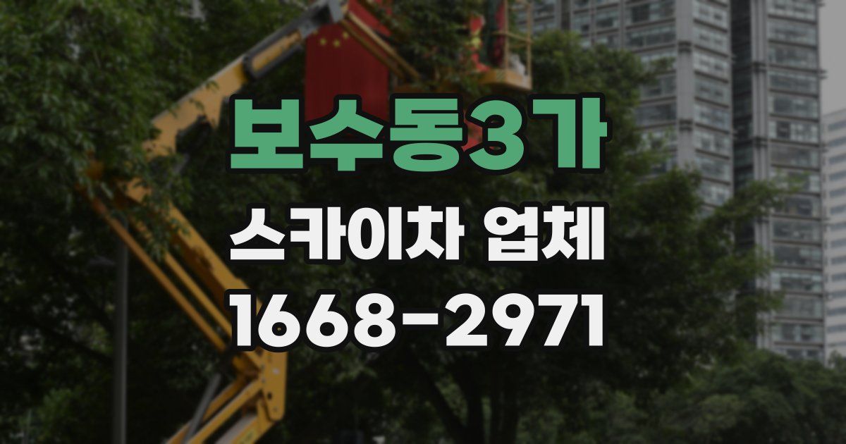 보수동3가 스카이차 업체