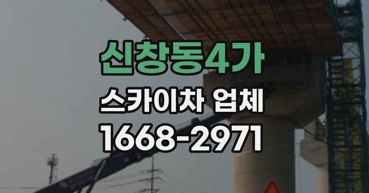 신창동4가 스카이차 업체