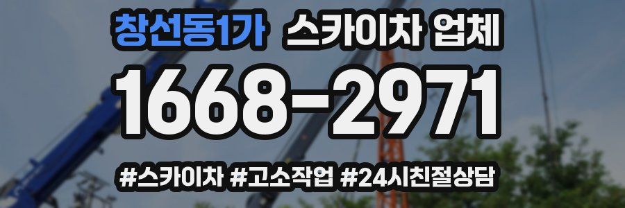 창선동1가 스카이차 업체
