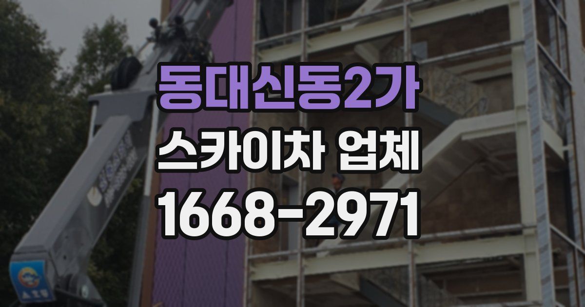 동대신동2가 스카이차 업체