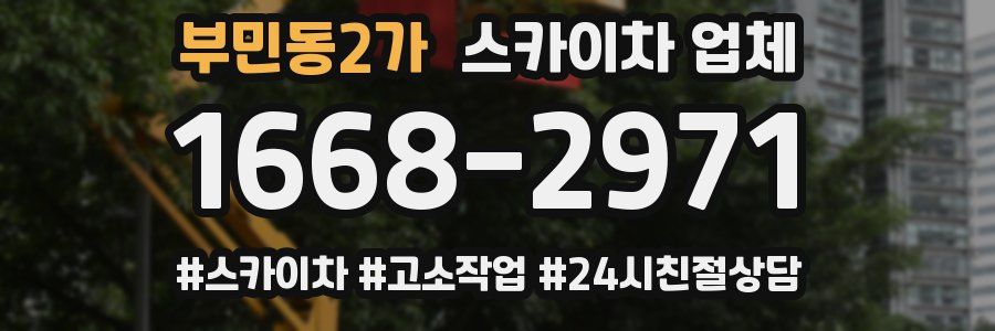 부민동2가 스카이차 업체