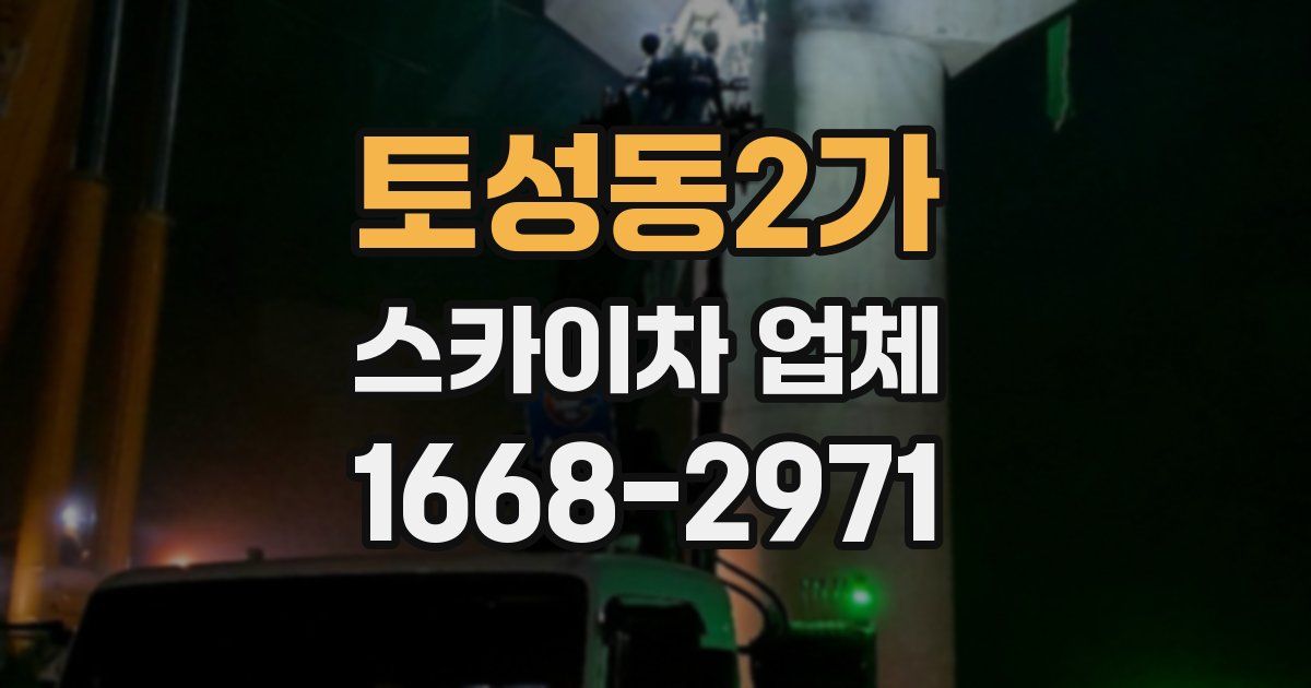 토성동2가 스카이차 업체