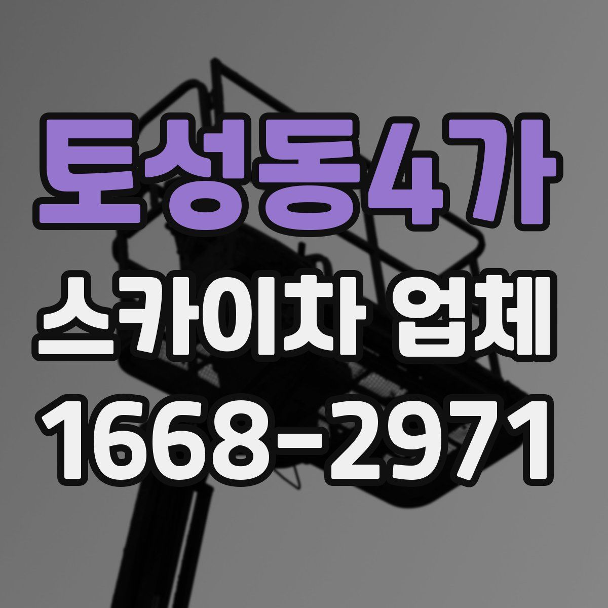 토성동4가 스카이차 업체