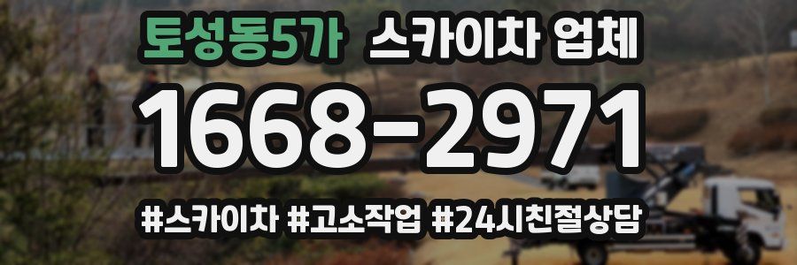토성동5가 스카이차 업체