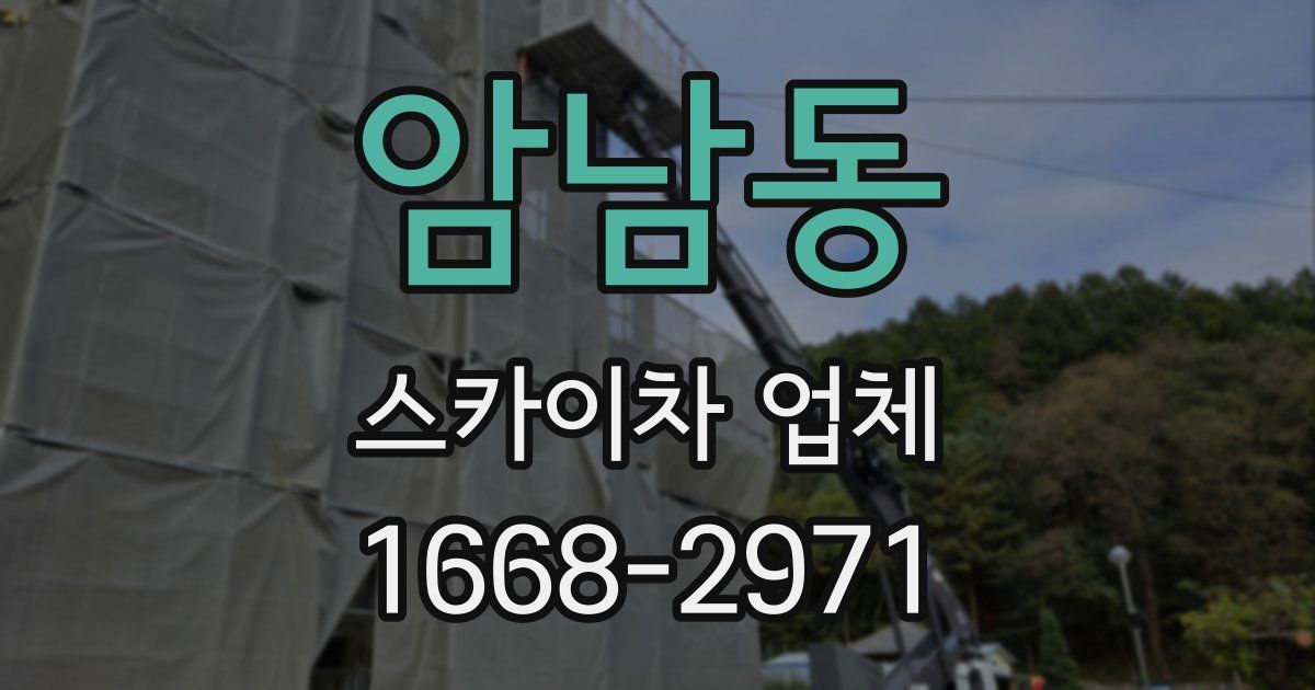 암남동 스카이차 업체