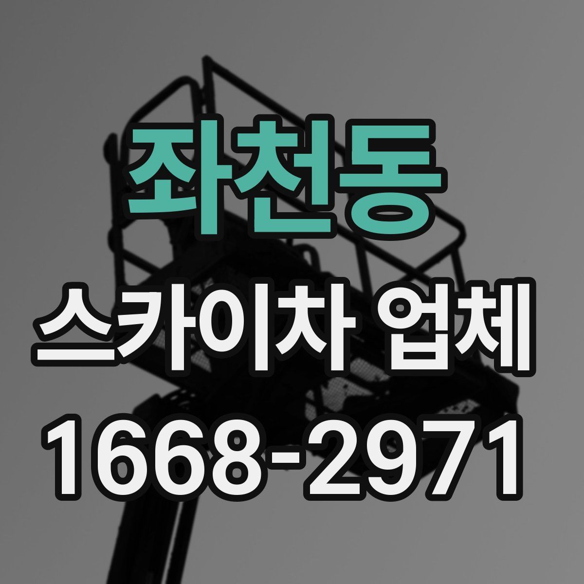 좌천동 스카이차 업체