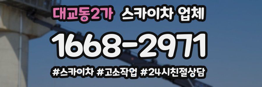 대교동2가 스카이차 업체
