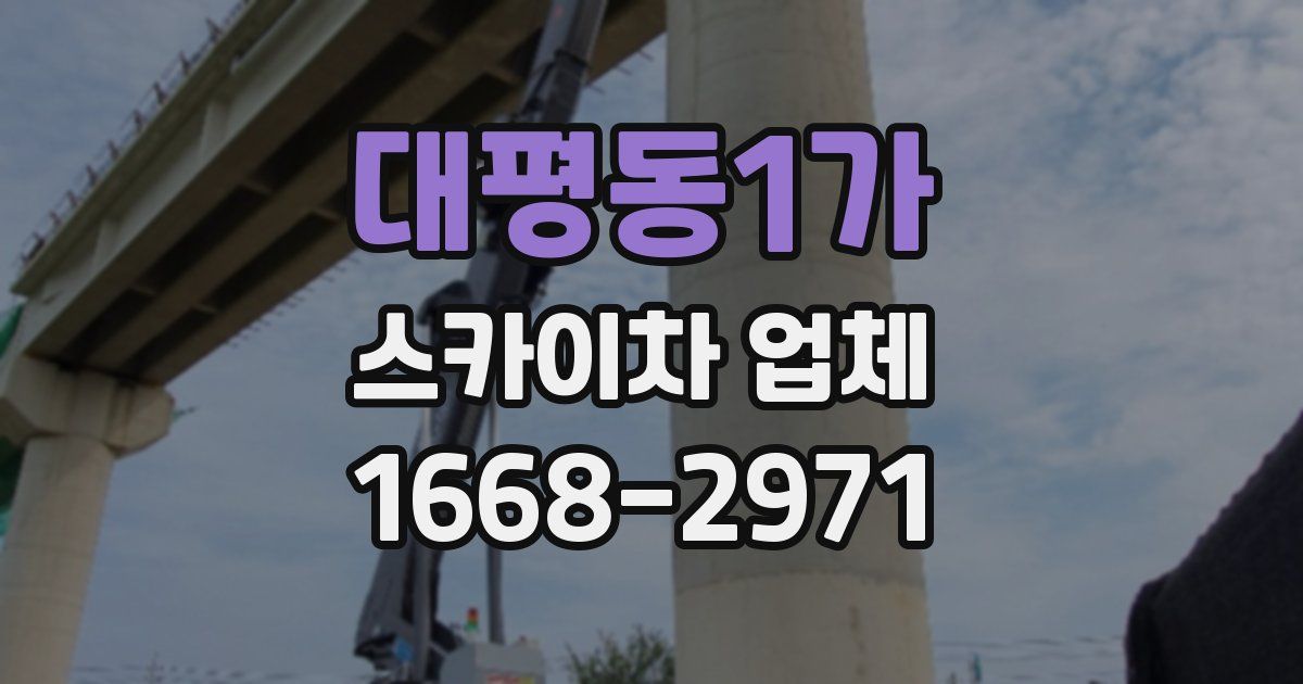 대평동1가 스카이차 업체