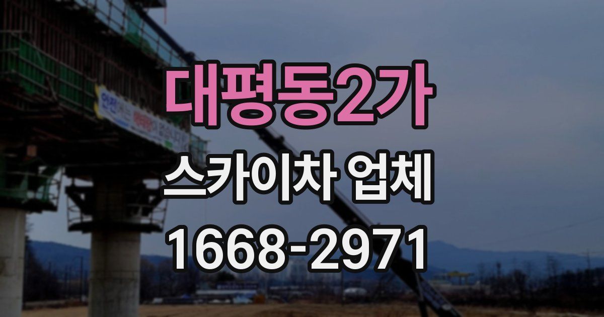 대평동2가 스카이차 업체