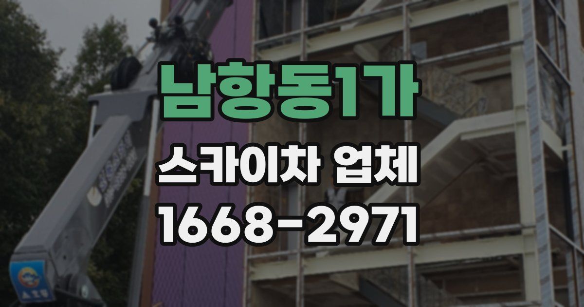 남항동1가 스카이차 업체