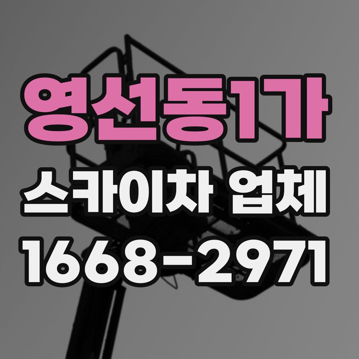 영선동1가 스카이차 업체