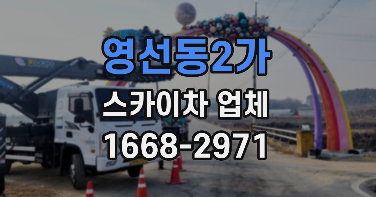 영선동2가 스카이차 업체