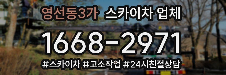 영선동3가 스카이차 업체