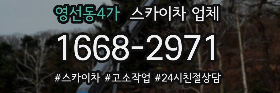 영선동4가 스카이차 업체