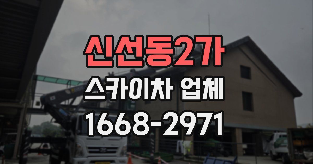 신선동2가 스카이차 업체