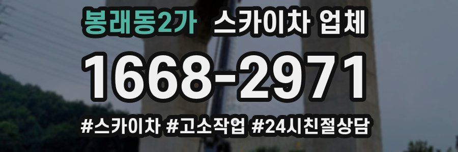 봉래동2가 스카이차 업체