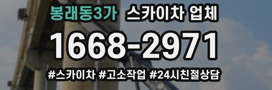 봉래동3가 스카이차 업체