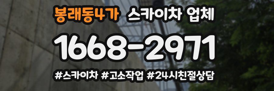 봉래동4가 스카이차 업체
