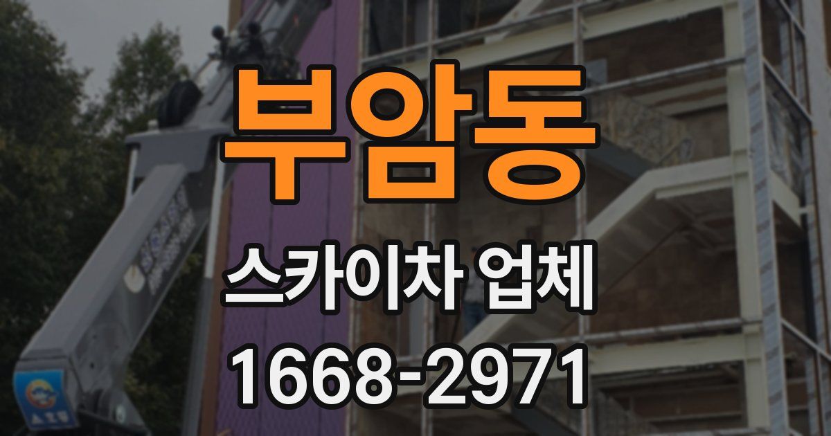 부암동 스카이차 업체