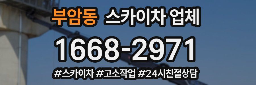 부암동 스카이차 업체