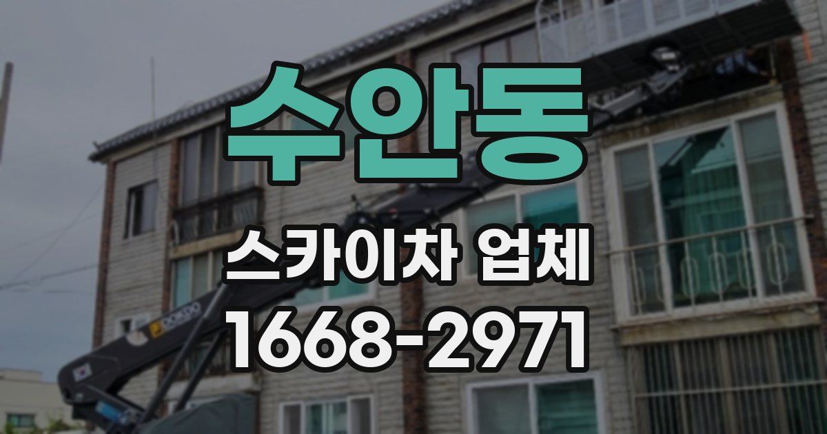 수안동 스카이차 업체