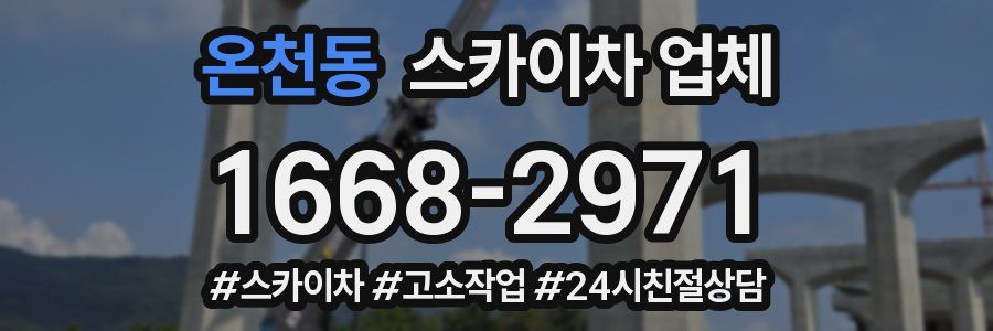 온천동 스카이차 업체