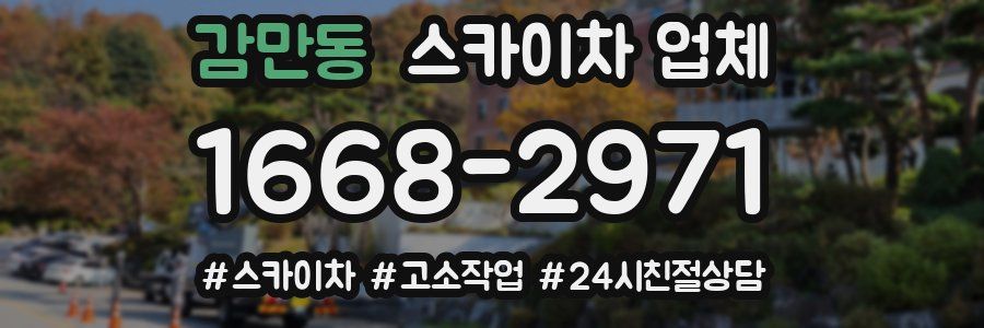 감만동 스카이차 업체