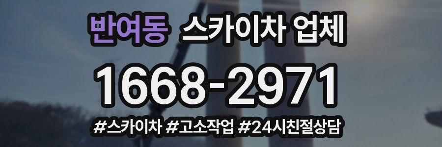 반여동 스카이차 업체