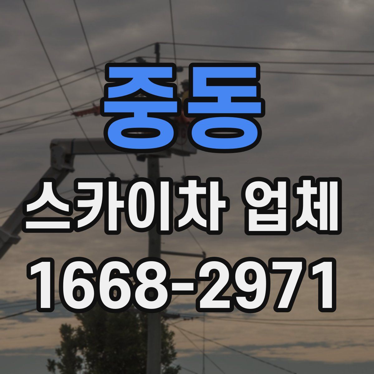 중동 스카이차 업체