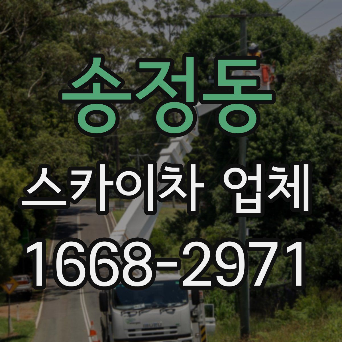 송정동 스카이차 업체