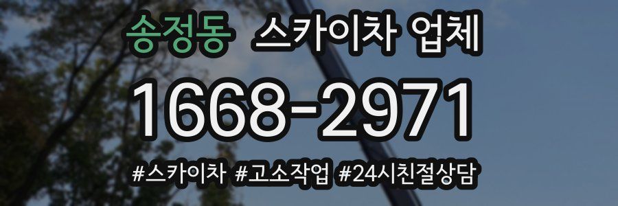 송정동 스카이차 업체