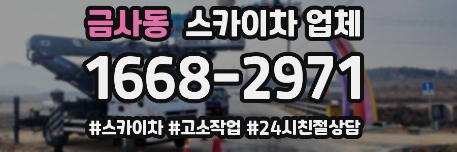 금사동 스카이차 업체