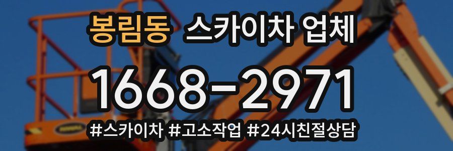 봉림동 스카이차 업체