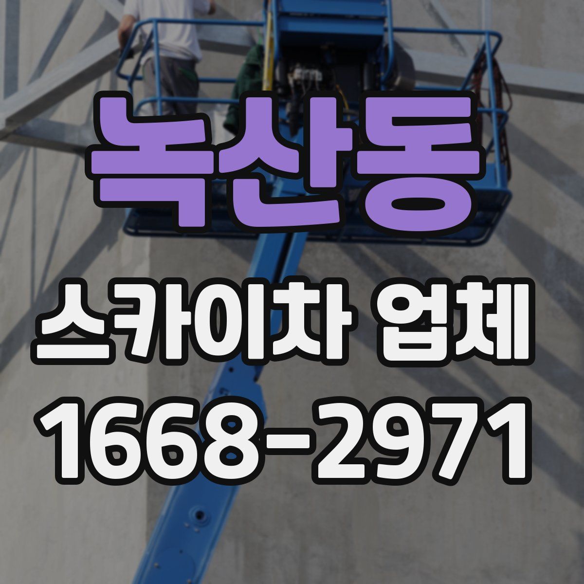 녹산동 스카이차 업체
