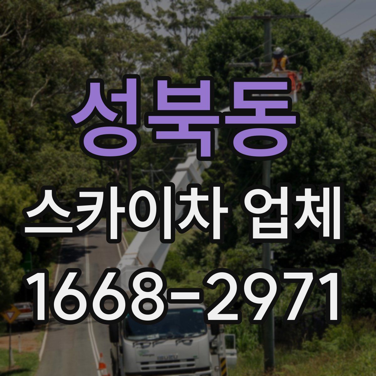성북동 스카이차 업체