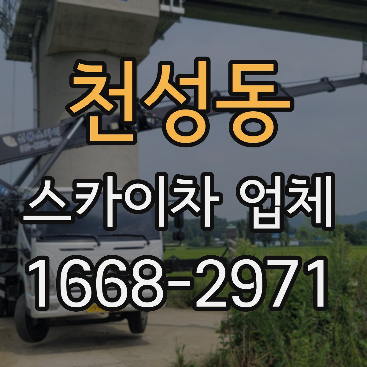 천성동 스카이차 업체