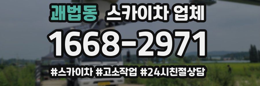 괘법동 스카이차 업체