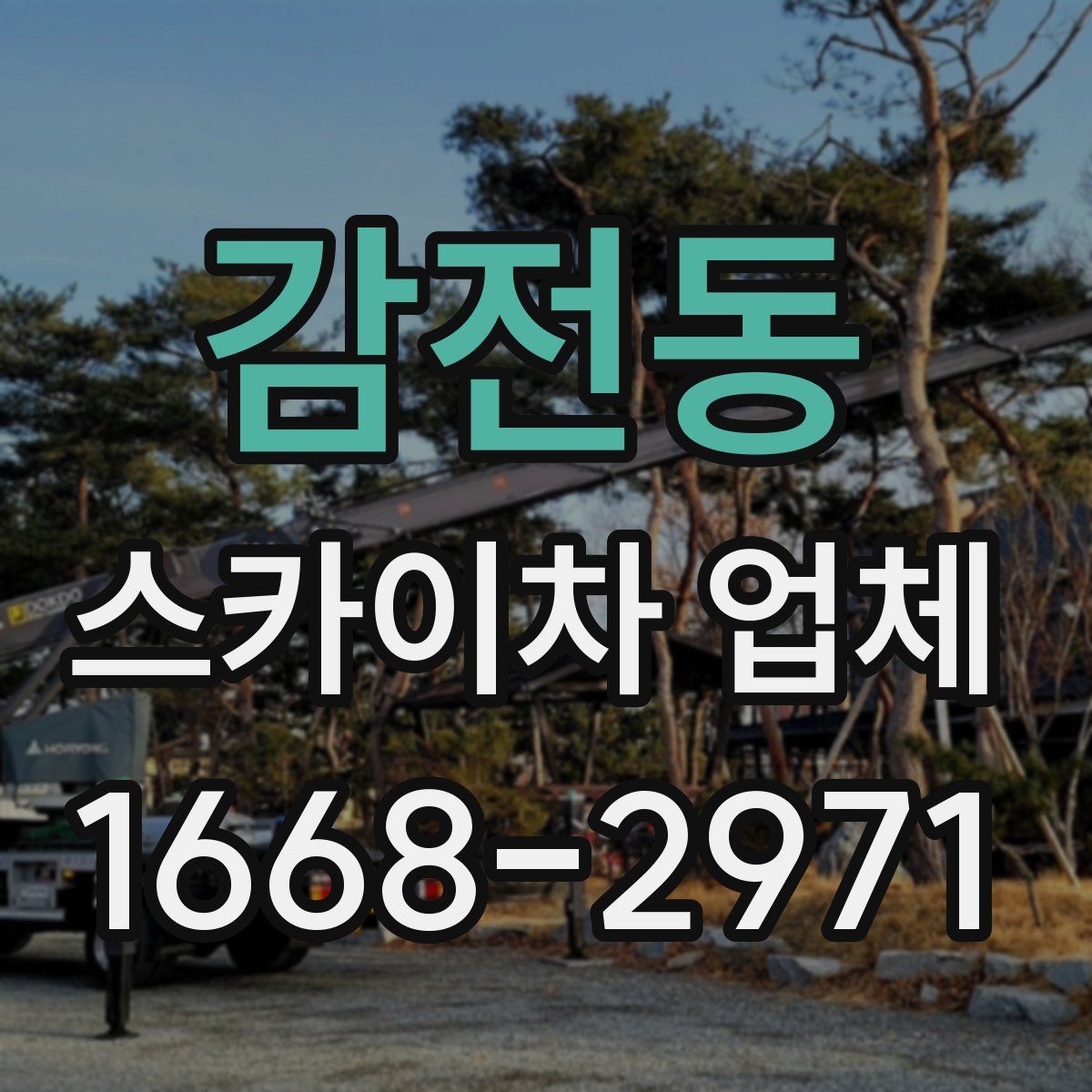감전동 스카이차 업체