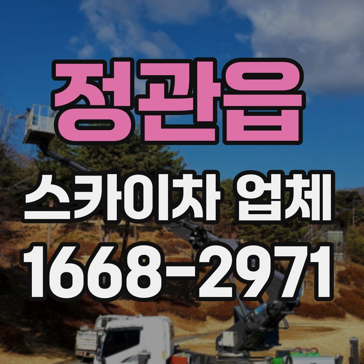 정관읍 스카이차 업체
