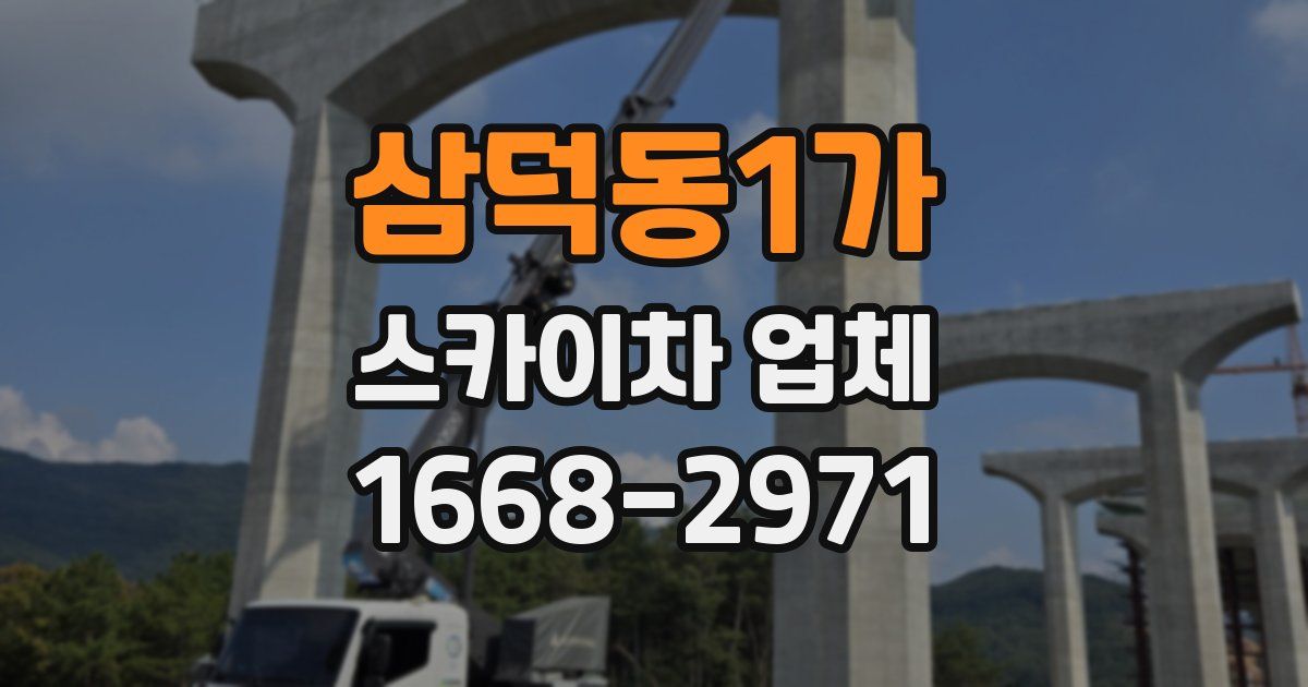 삼덕동1가 스카이차 업체